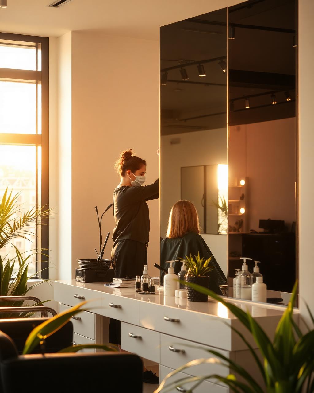 Peluquería preparada para activar una campaña con Skwid Beauty